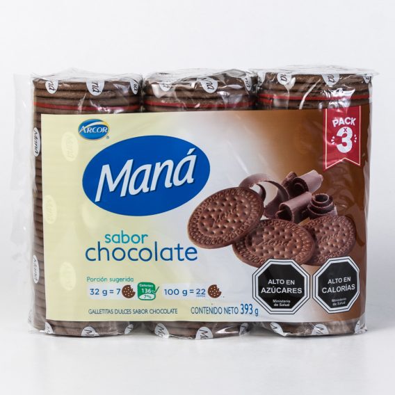 Galleta Mana chocolate pack 393 grs